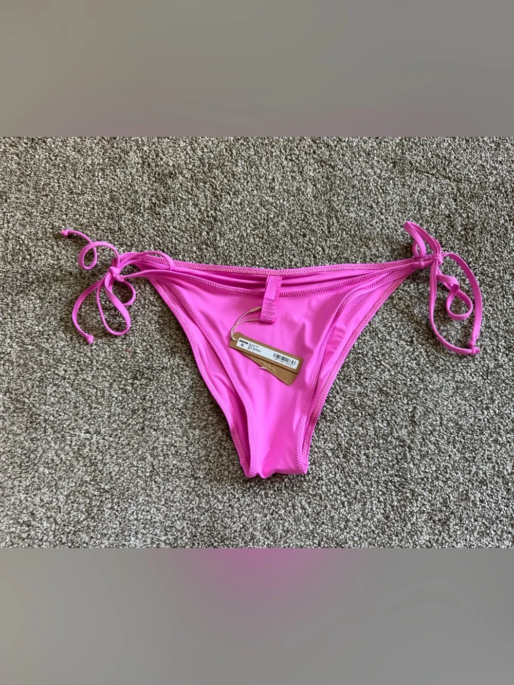 NWT Skims Recycled Swim Dippy Tie Botton